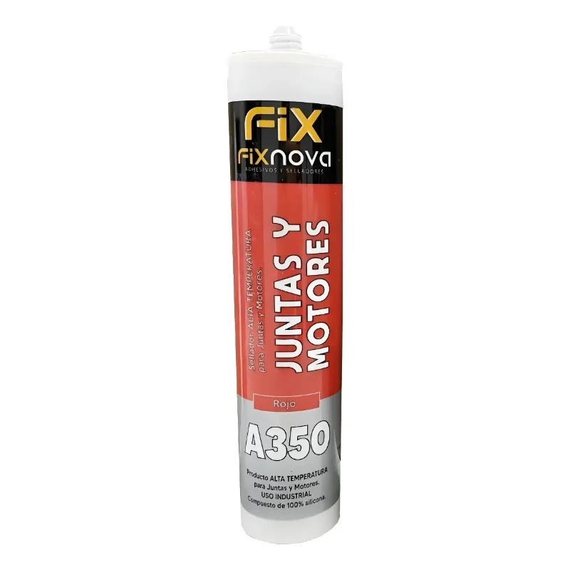 FIXNOVA SELLADORES SILICONAS FIXNOVA A350 ALTA TEMP 280 ML. ROJA · Cód. 0015280/4