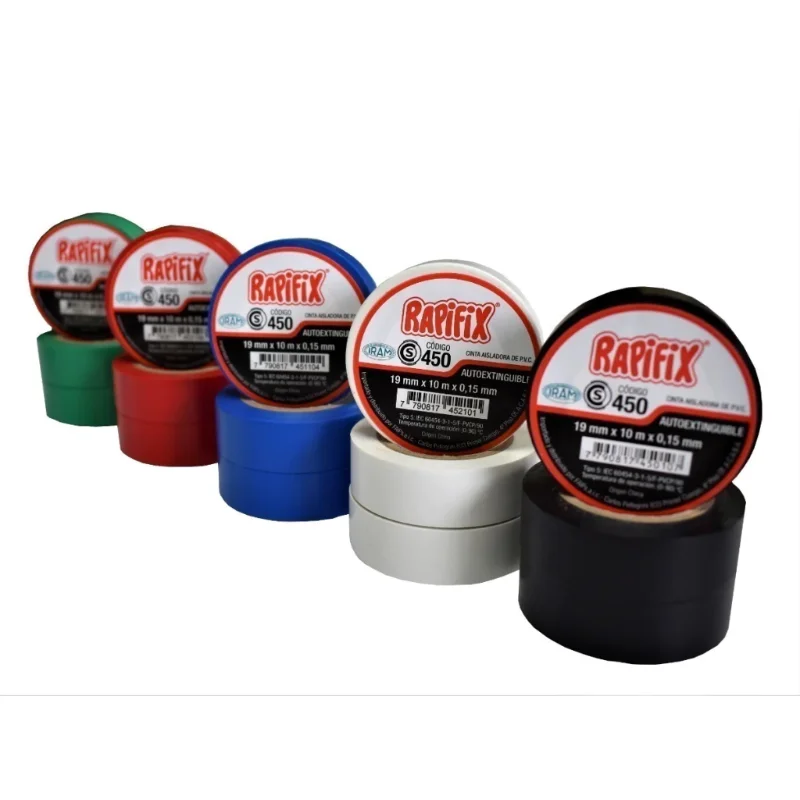 RAPIFIX CINTA AISLADORA PVC 10Mts. NEGRA - RAPPIFIX · Cód. 00450/003