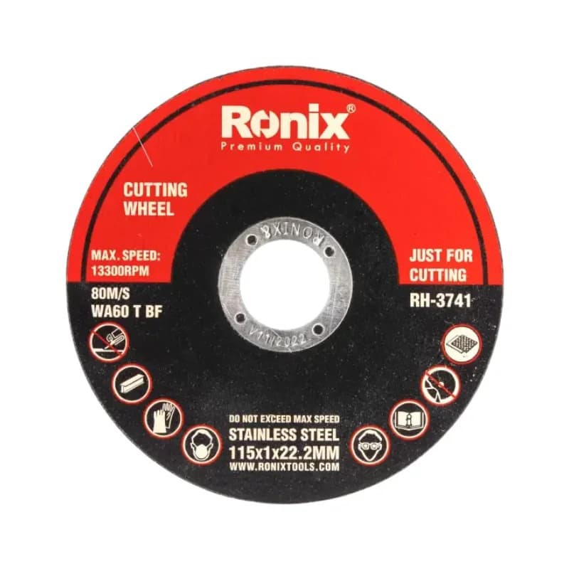 RONIX - Herr. Manuales Disco de Corte Ronix RH-3741 115x1mm para Metal · Cód. 00RPO4.5X1